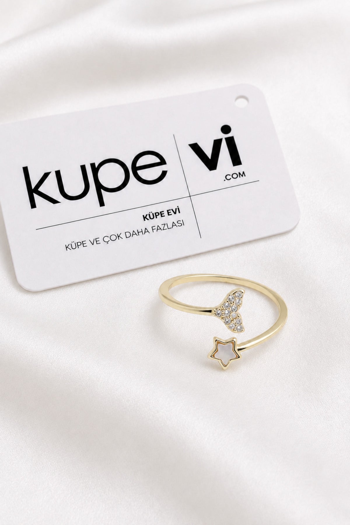14K Altın Kaplama Zirkon Taşlı Kadın Çelik Yüzük – Ayarlanabilir – Kararmaya Dayanıklı – VIP Kalite | Xuping - ürün görseli