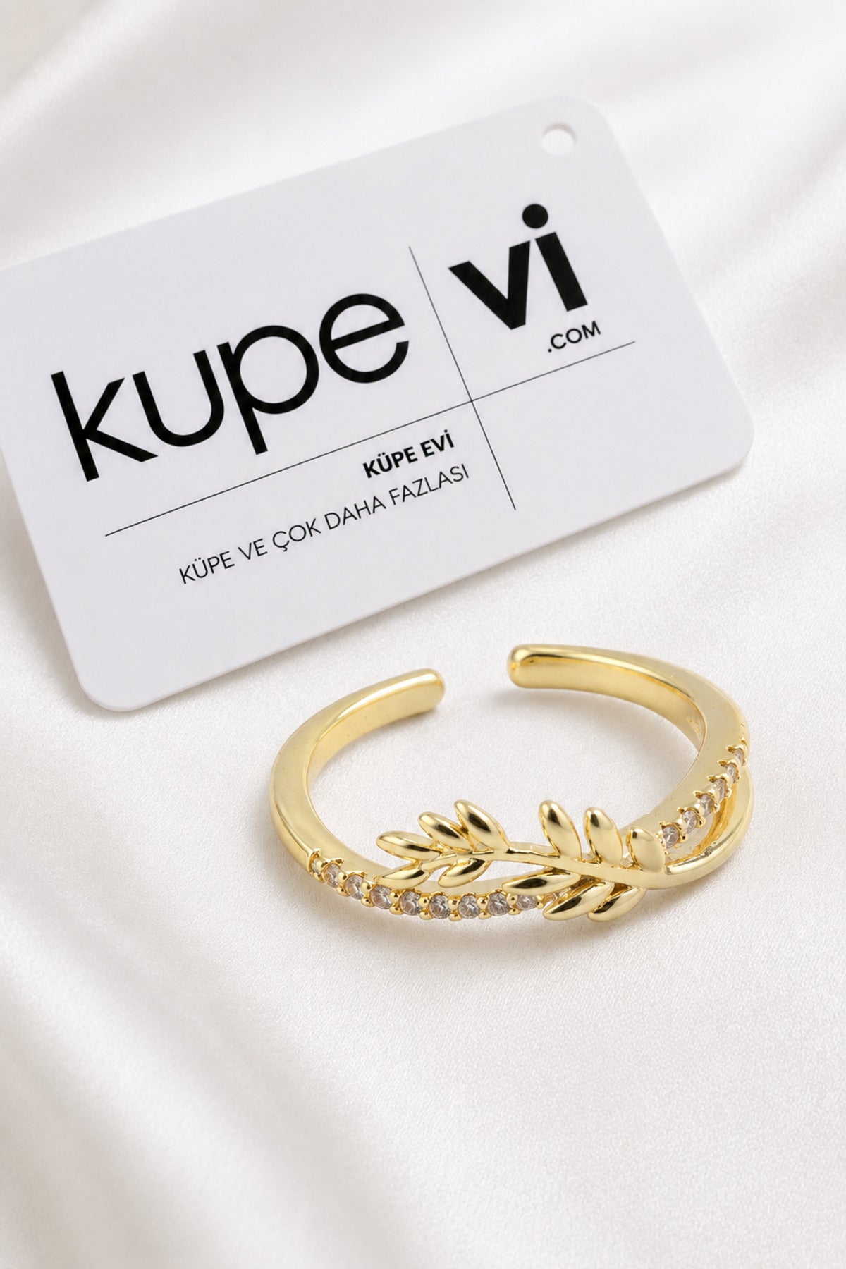 14K Altın Kaplama Zirkon Taşlı Kadın Çelik Yüzük – Ayarlanabilir – Kararmaya Dayanıklı – VIP Kalite | Xuping