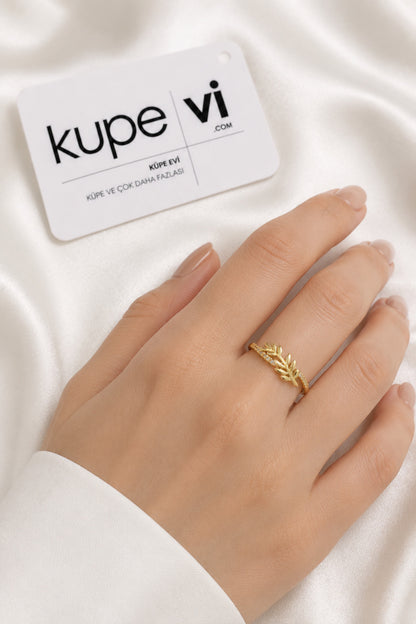 14K Altın Kaplama Zirkon Taşlı Kadın Çelik Yüzük – Ayarlanabilir – Kararmaya Dayanıklı – VIP Kalite | Xuping - ürün görseli