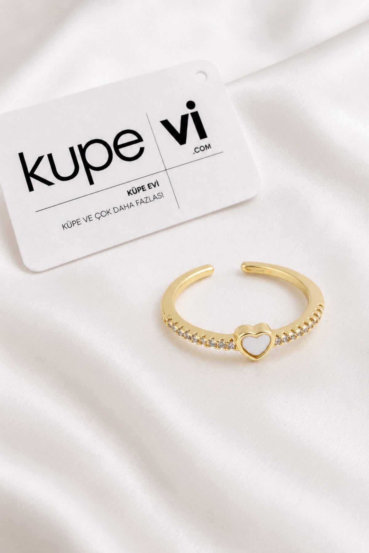 14K Altın Kaplama Zirkon Taşlı Kadın Çelik Yüzük – Ayarlanabilir – Kararmaya Dayanıklı – VIP Kalite | Xuping - ürün görseli