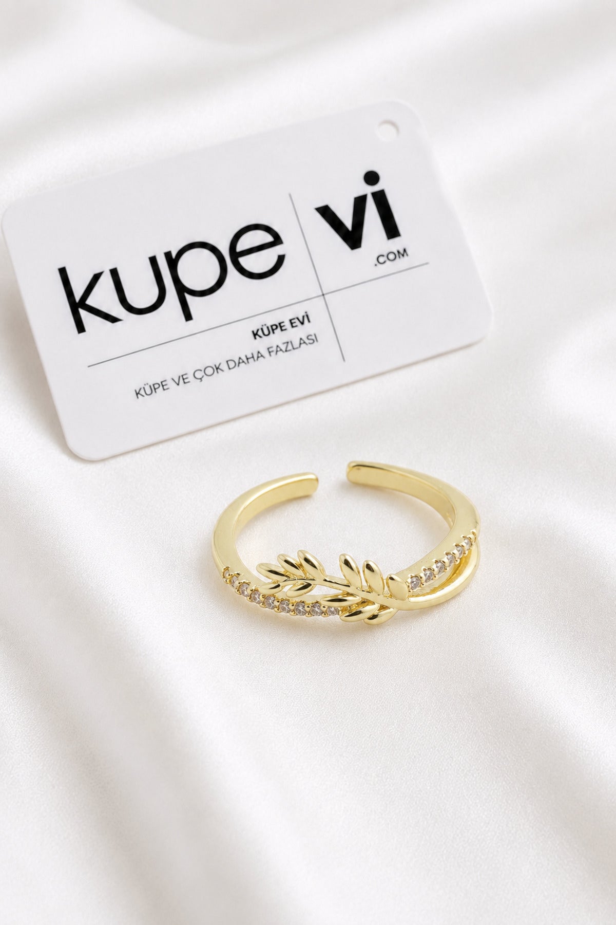 14K Altın Kaplama Zirkon Taşlı Kadın Çelik Yüzük – Ayarlanabilir – Kararmaya Dayanıklı – VIP Kalite | Xuping - ürün görseli
