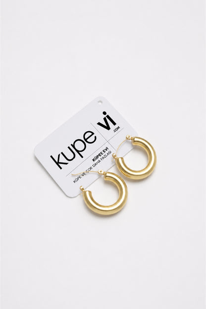 14 Ayar Altın Kaplama Halka Kadın Küpe | Xuping | Aura Collection