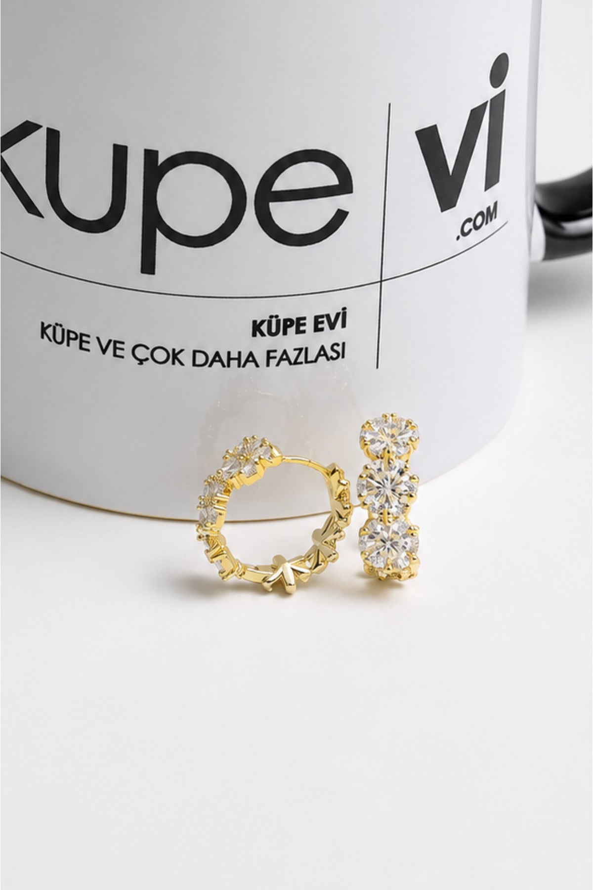 14 Ayar Altın Kaplama Zirkon Taşlı Kadın Küpe | Xuping | Aura Collection