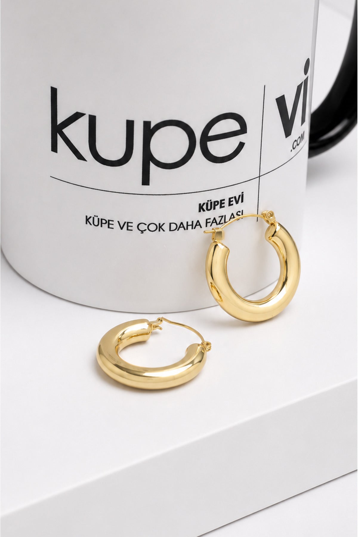 14 Ayar Altın Kaplama Halka Kadın Küpe | Xuping | Aura Collection