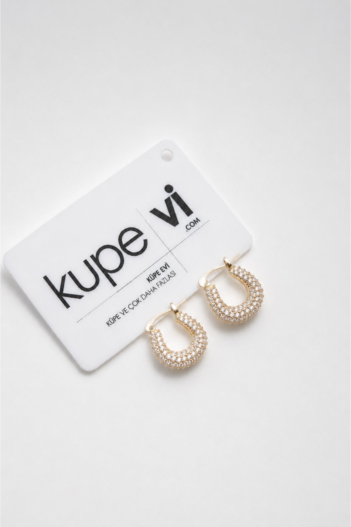 14 Ayar Altın Kaplama Zirkon Taşlı Oval Kadın Küpe | Xuping | Aura Collection