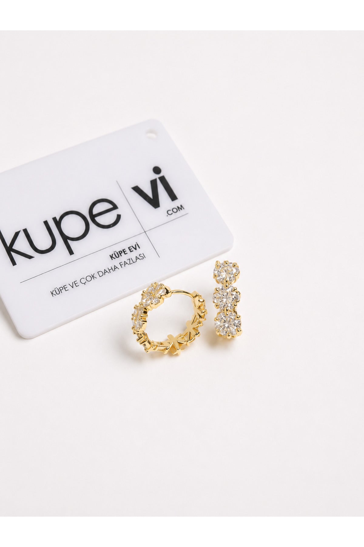 14 Ayar Altın Kaplama Zirkon Taşlı Kadın Küpe | Xuping | Aura Collection
