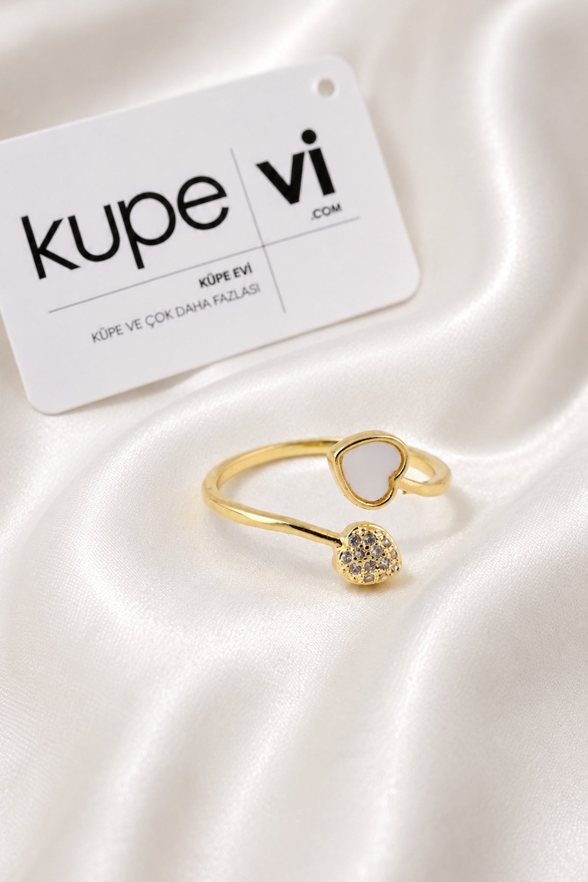 14K Altın Kaplama Zirkon Taşlı Kadın Çelik Yüzük – Ayarlanabilir – Kararmaya Dayanıklı – VIP Kalite | Xuping - ürün görseli